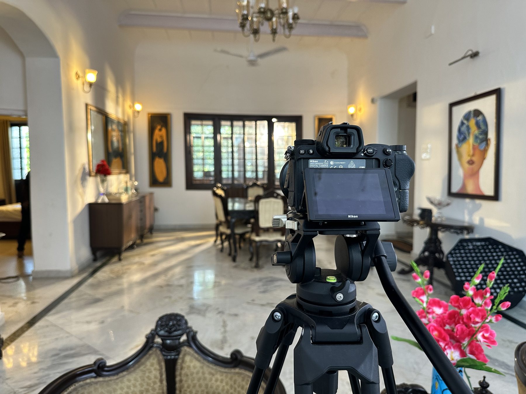 Nikon on a tripod
